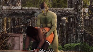 Redhead Ridden Raw by Orc
