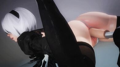 KallenZ gets her cunt ravaged by a double-ended dick