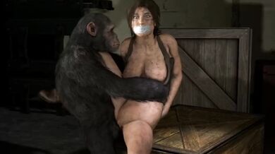 British Bitch Licked and Fucked by Hairy Beasts