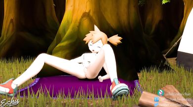 Eevee's knot penetrates Kasumi's tight pussy - Eshu-Chan