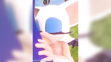 Sonic's Cock Gets Sucked Red-hot by Rouge