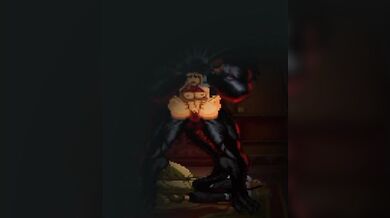 Blackheart's Intense Interracial Threesome with MUGEN Hentai Character Blue Mary