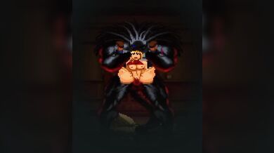 Blackheart's Intense Interracial Threesome with MUGEN Hentai Character Blue Mary