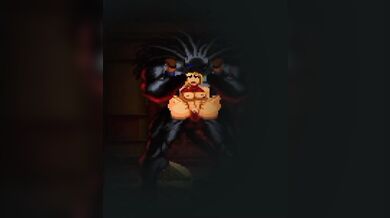 Blackheart's Intense Interracial Threesome with MUGEN Hentai Character Blue Mary