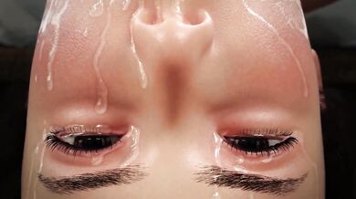Insatiable Slut Gags on Giant Cock and Swallows Every Drop of Semen
