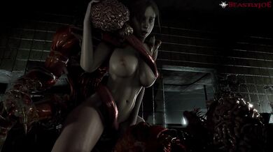 Claire's Intense Threesome with Two Slutty Lickers