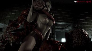 Claire's Intense Threesome with Two Slutty Lickers