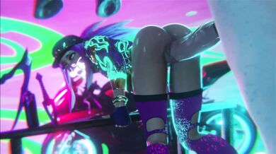 Akali Gets Taken by a Horse in Video 184