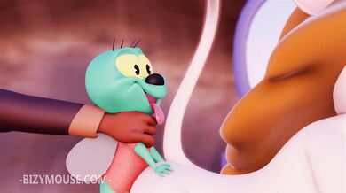 BizyMouse Slips Her Tight Zipper