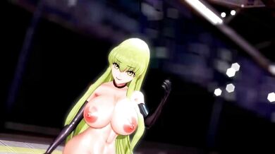 Lupin's Big Boobs Dance: Code Geass CC Goes Nude in MMD Hentai Animation!