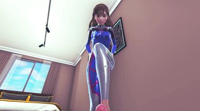 D.Va's Sock Sensation Footjob Pleasure