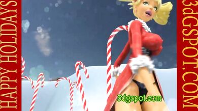 Making Snow Angels with Frisky the Snowman