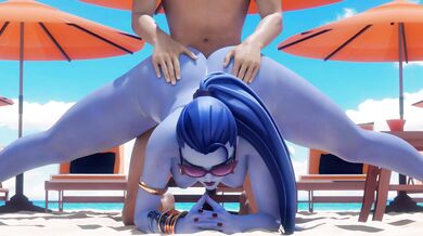 Widowmaker's Beach Orgy with Yeero