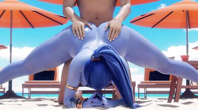 Widowmaker's Beach Orgy with Yeero