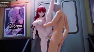 Dark-haired Himeko's Tight Akimbo Anal Training