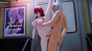 Dark-haired Himeko's Tight Akimbo Anal Training