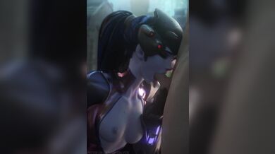 Widowmaker's Wet Tongue Tease [Hentai Heaven]