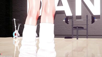 Sweaty Fitness Babe Gyrating in Naughty Attire on 'Call On Me' Remix by Eric Prydz