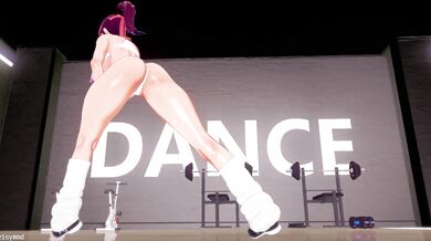 Sweaty Fitness Babe Gyrating in Naughty Attire on 'Call On Me' Remix by Eric Prydz