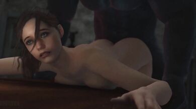 Mrs. Claire Redfield and the Monster Dick of Mr. X [Nedke]