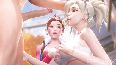 Mercy's Tight Throat Gets Stretched [bewyx].