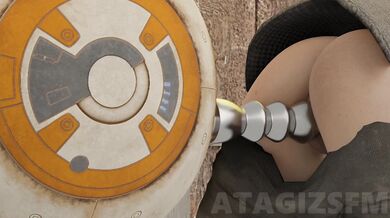 Sexual Encounters of Rey with BB-8, Finn, and Solo