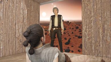 Sexual Encounters of Rey with BB-8, Finn, and Solo