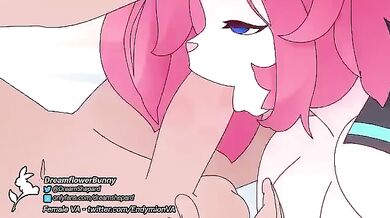 Sexy Bunny Gives Naughty Blowjobs in Dreamland [dreamflowerbunny]