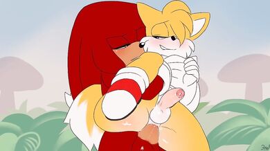 Furry Frenzy: Knuckles x Tails' Rough and Ready Romp on Mushroom Hill [The Krazy Elf]