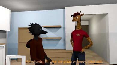 [DAS] Pizza Delivery - A horny pizza delivery guy has a passionate night with his sexy costumer who ordered an extra large pizza.