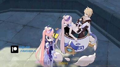 Fatty Swap: Kokomi and Aether's Animated Adventure