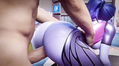 Widowmaker's Sexy Doggy Ride (Overwatch)