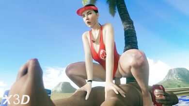 Black Widow Lifeguard Banged in 3D and Ultra HD!