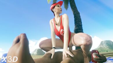 Black Widow Lifeguard Banged in 3D and Ultra HD!