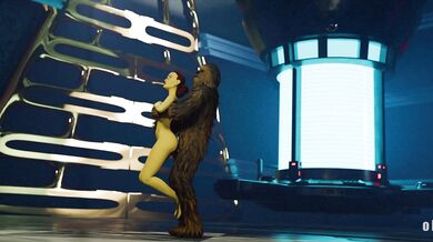 Gigantic Chewbacca Fucks Young Jedi Barriss in a Galactic Orgy [Work-in-Progress] [Star Wars: The Clone Wars Hentai]