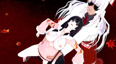 Kaguya Houraisan's Gangbang with Yakuza Mokou (by Punyuz/Inksaw114)