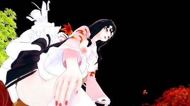 Kaguya Houraisan's Gangbang with Yakuza Mokou (by Punyuz/Inksaw114)