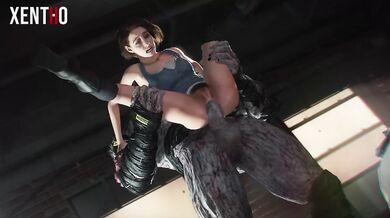 Jill Valentine Gets Fucked to the Limit by Monster Dicks - Xentho