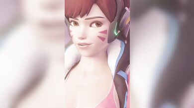 Awesome Cyborg Sex with D.VA and Her Mech in ZMSFM