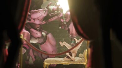 Awesome Cyborg Sex with D.VA and Her Mech in ZMSFM