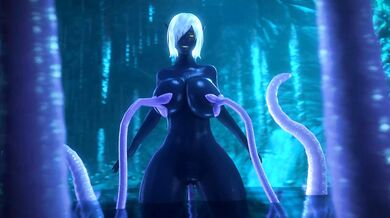 Tentacle Domination of Queen Nualia by noname55