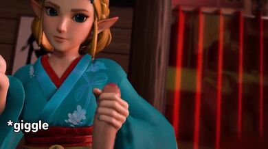 You'll Get the Best Hand Job Ever with Zelda in 'Hentai JOI Cards Game for Your Cock!'