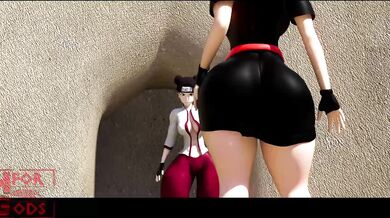 Temari Annihilates Tenten with Her Futanari Cock in a Sizzling Rematch from Hforgods