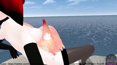 Female futa foxes fucking in virtual reality (Part 1)