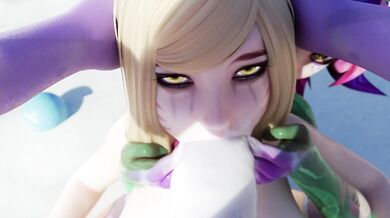 Gagging Gangbang Action in 'Ahri's Co-op Throat F*cking Angle 4' Starring SleepyKeeper!