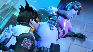Tracer Gets a Taste of Widow's Juicy Booty [Quilsfm]