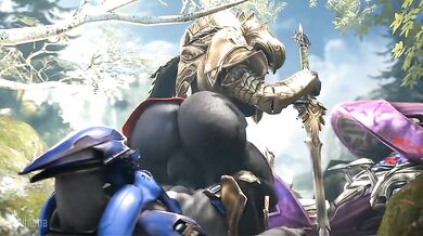 Sangheili: The Halo Warrior's Hardcore Fuck Session
