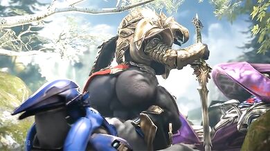 Sangheili: The Halo Warrior's Hardcore Fuck Session