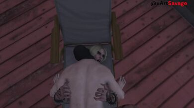 Isabella 'Izzy' Carrington Gets Fucked by a Yokai on Her Balcony