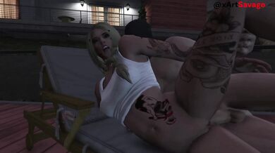 Isabella 'Izzy' Carrington Gets Fucked by a Yokai on Her Balcony